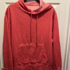 Sun +‎ Stone Hoodie Fleece Men's. Size Medium Orange-Red